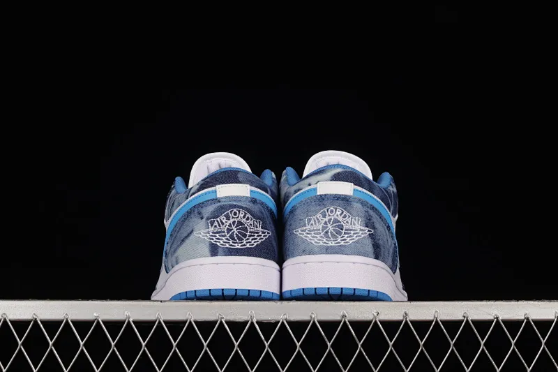All categories Air Jordan Jordan series basketball shoes Air Jordan 1 Low Z version Air Jordan 1 Low "Washed Denim" AJ1 Joe 1 navy washed denim low-top casual sneakers DM8947-100